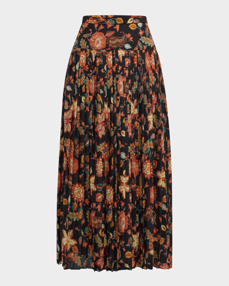 Alexi Pleated Midi Skirt